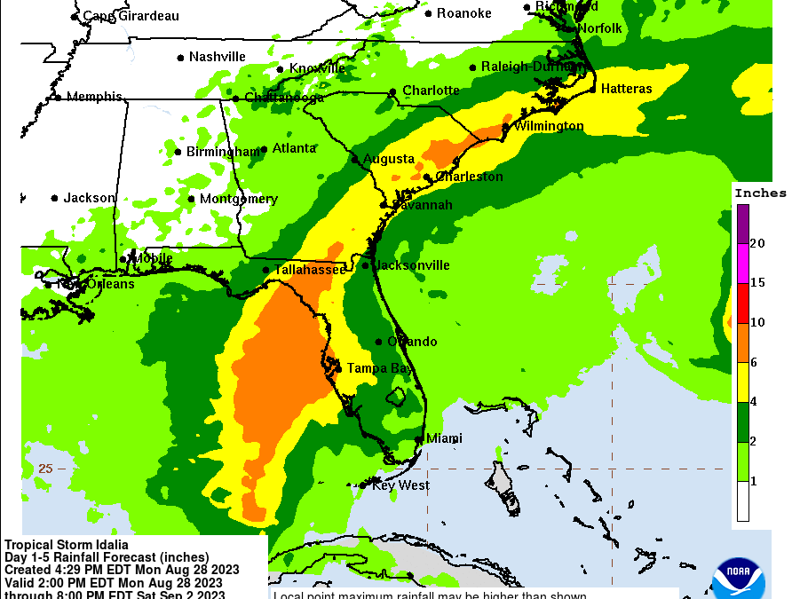 Hurricane Idalia is headed our way!